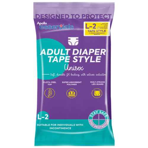 Adult Taped Diaper Pants Large
