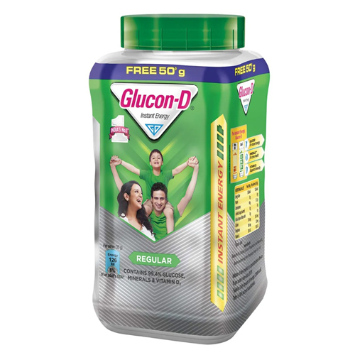 Dabur Glucose-D Instant Energy Drink Powder Jar