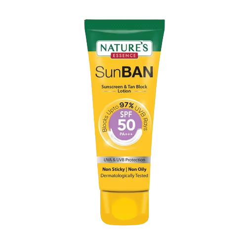 Nature's Essence Sunban Sunscreen And Tan Block SPF 50 PA+++ Lotion