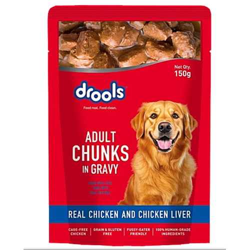 DROOLS ADULT CHUNKS IN GRAVY 150G