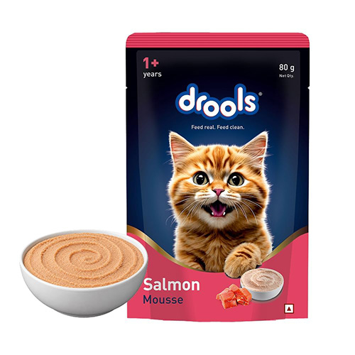 DROOLS 1+Y SALMON MOUSSE GRAVY 80GM