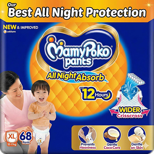 Mamy Poko Pants All Night Absorb Baby Diapers Extra Large