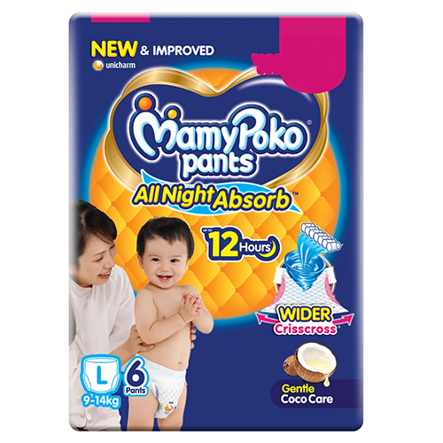 MamyPoko Pants All Night Absorb Baby Diapers Large
