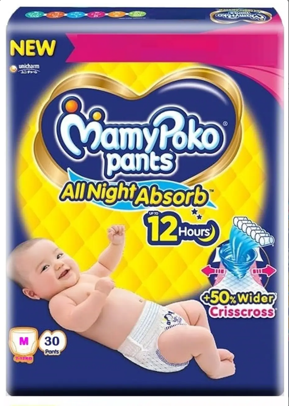 MamyPoko Pants All Night Absorb Baby Diapers Medium