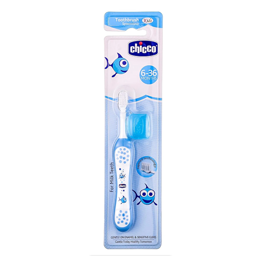 Chicco Blue Kids Toothbrush 6-36 Month