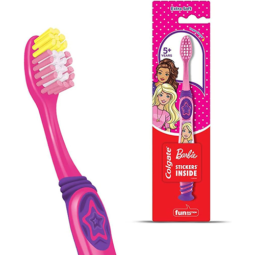 Colgate Kids Barbie Toothbrush 5+Years Extra Soft