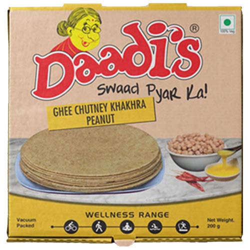 Daadis Ghee Chutney Khakhra Peanut