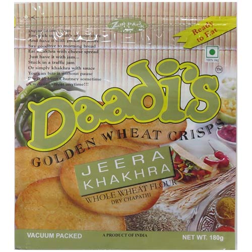 Daadis Crisp Wheat Jeera Khakhra