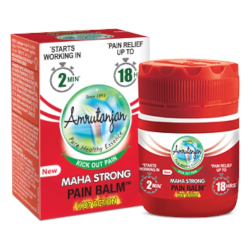 Amrutanjan Maha Strong Pain Balm Red