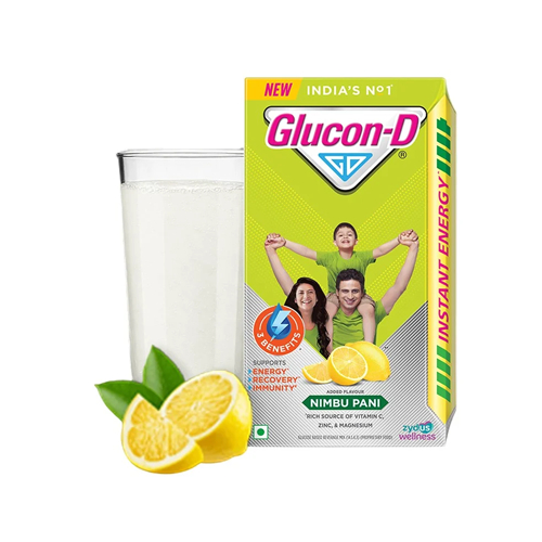 Glocon-D Instant Energy Nimbu Pani