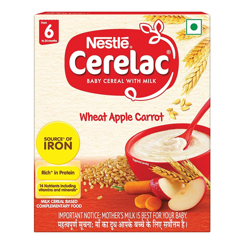 Nestle Cerelac Wheat Apple Carrot Stage 1