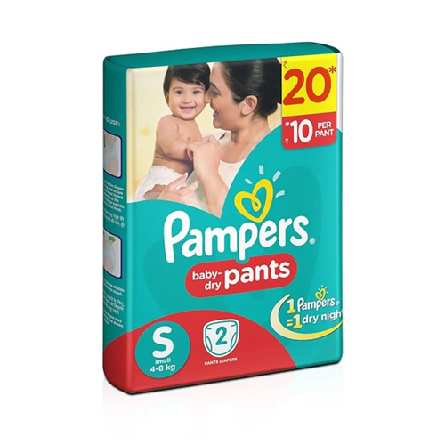Pampers Red Pants Small