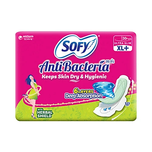 Sofy Anti Bacterial Xl+ Pads