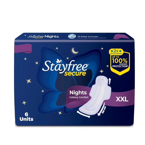 Stayfree Secure Xxxl- Night Pads
