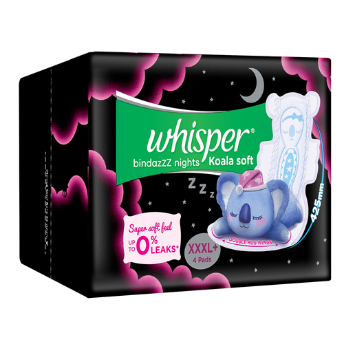 Whisper Bindazz Nights Koala Soft Xxx Sanitary Pads