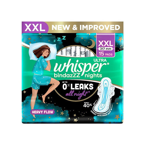 Whisper Bindazz Nights Xxl Sanitary Pads