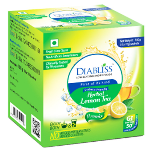 Diabliss Lemon Herbal Tea Box