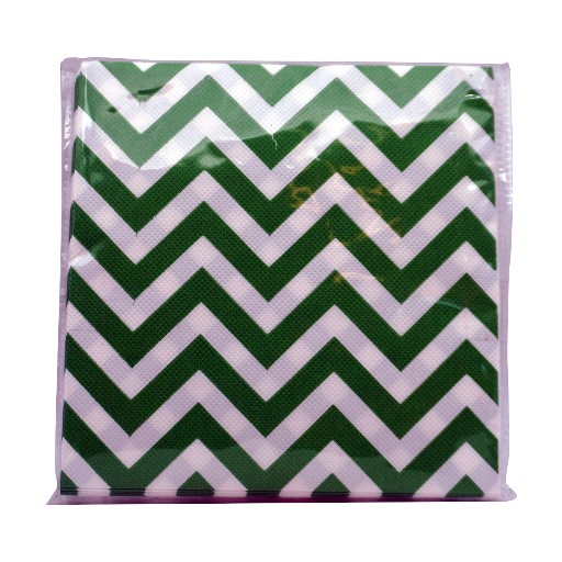 Celebrations Green Chevron Lunch Napkins