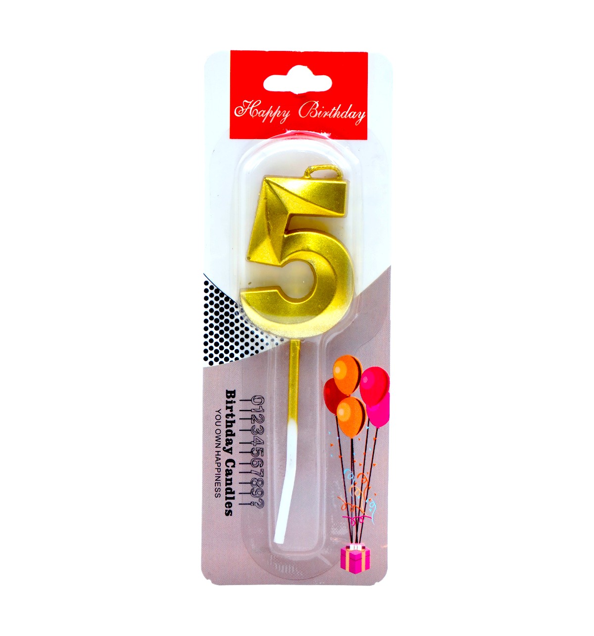 Celebrations Number 5 Candle