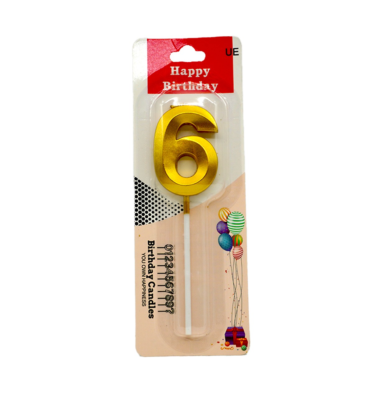 Celebrations Number 6 Candle