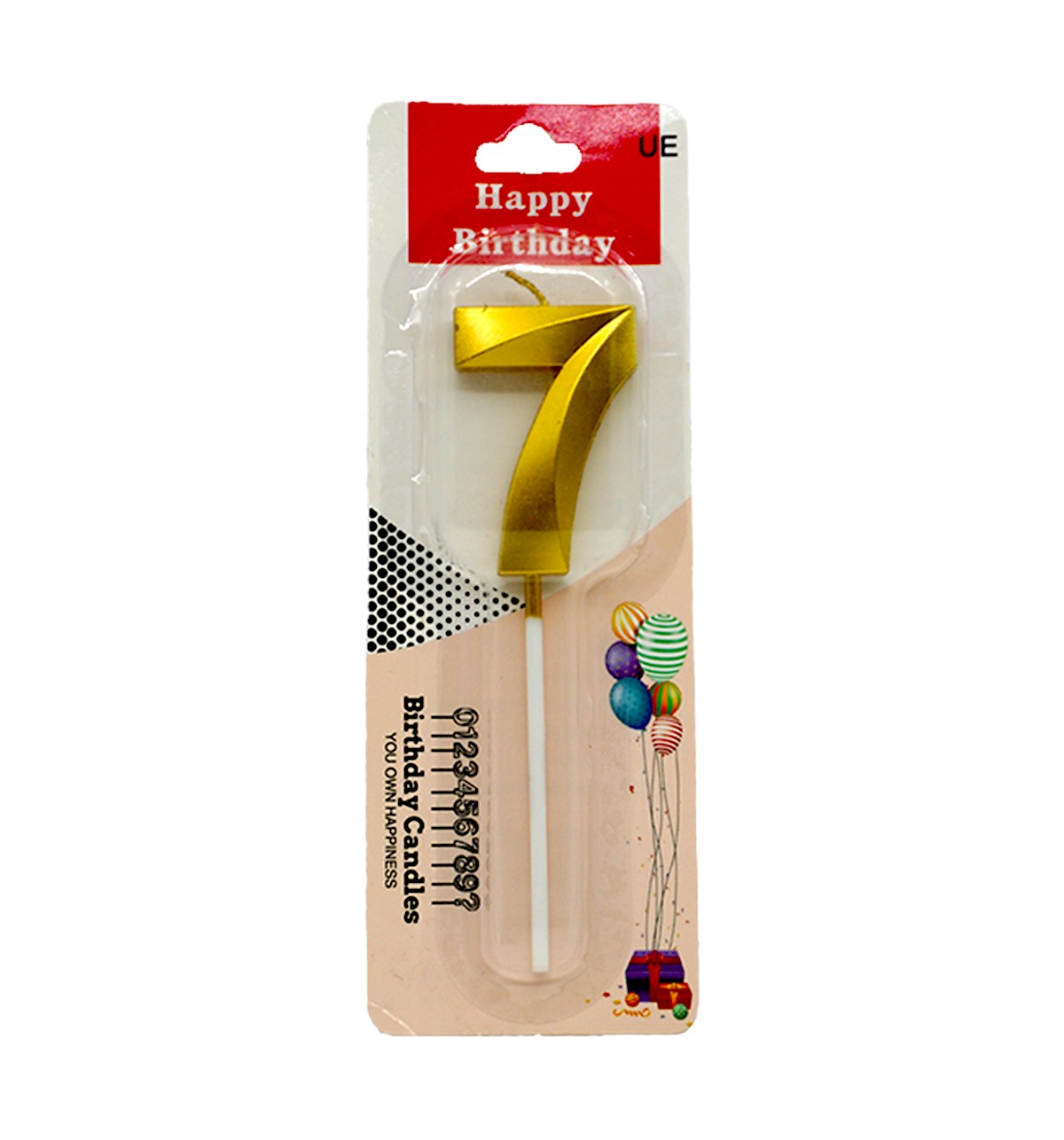 Celebrations Number 7 Candle