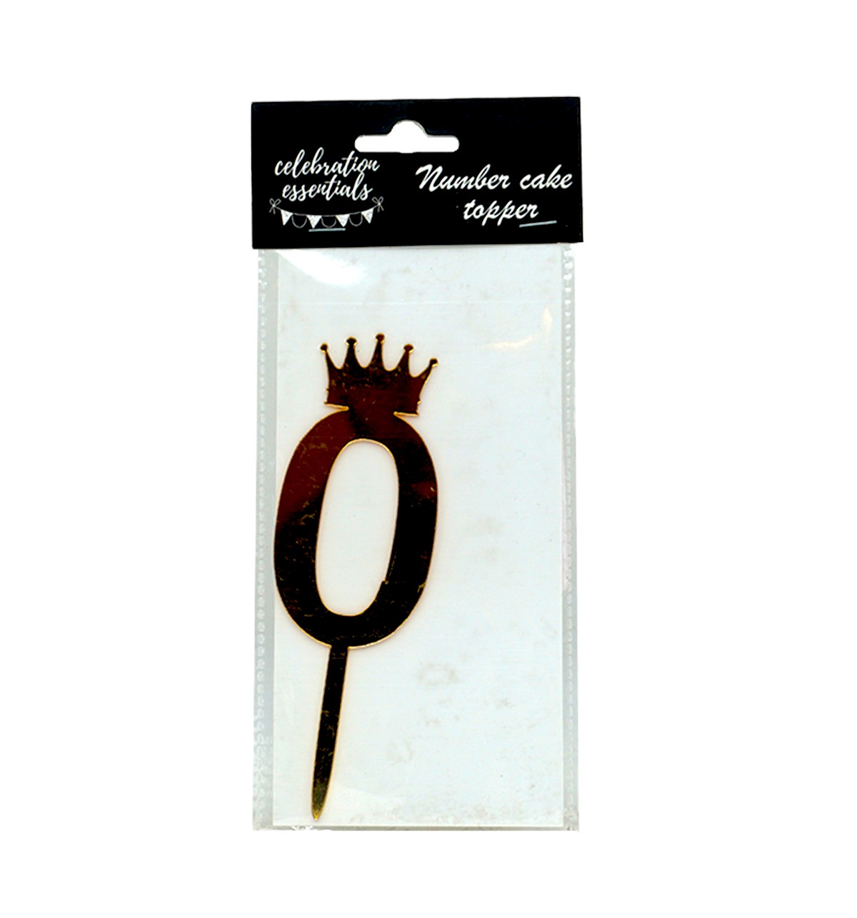 Celebrations Number 0 Cake Topper