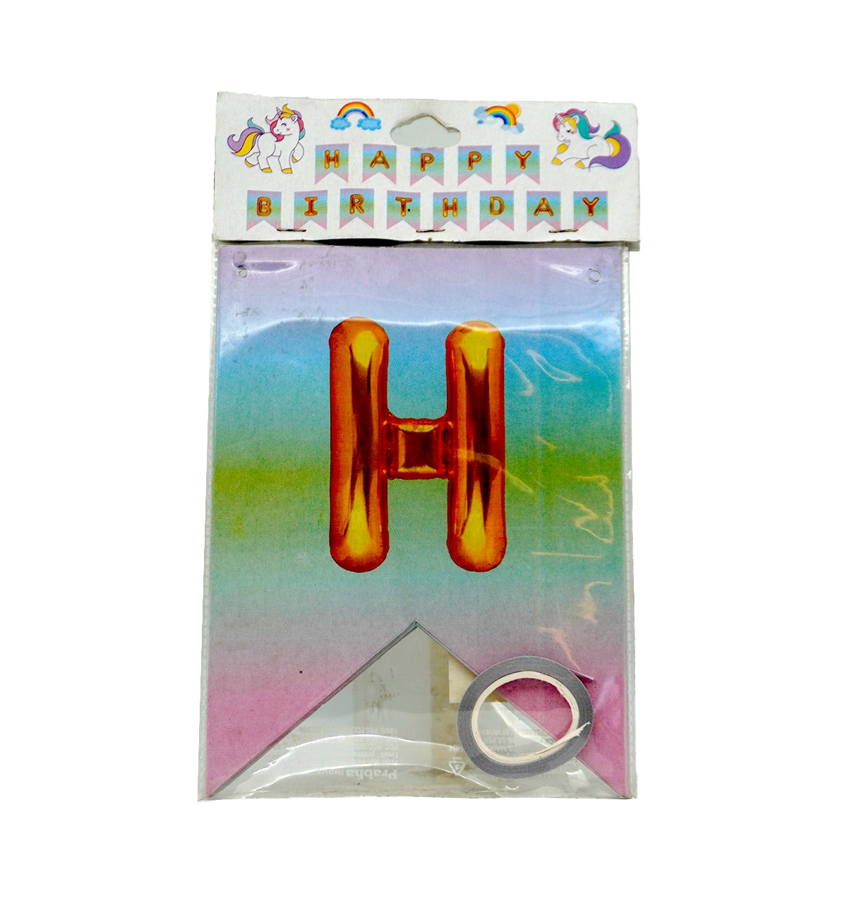 Celebrations Gold Design Happy Birthday Bunting Banner
