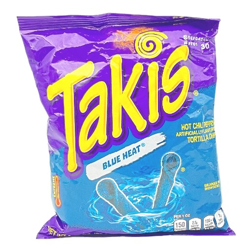 Takis Blue Heat Hot Chili Pepper Tortilla Chips