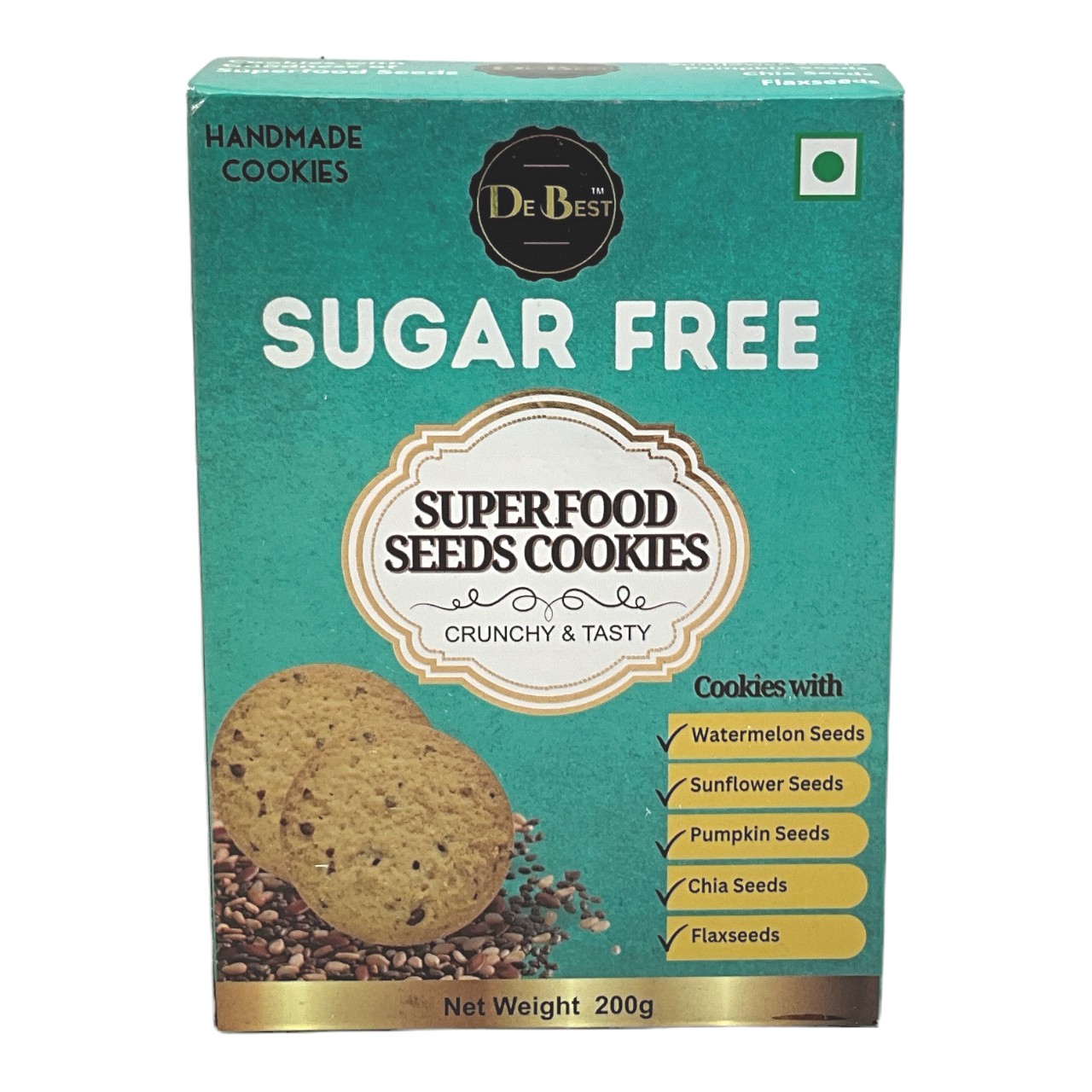 De Best Sugar Free Superfood Seeds Cookies