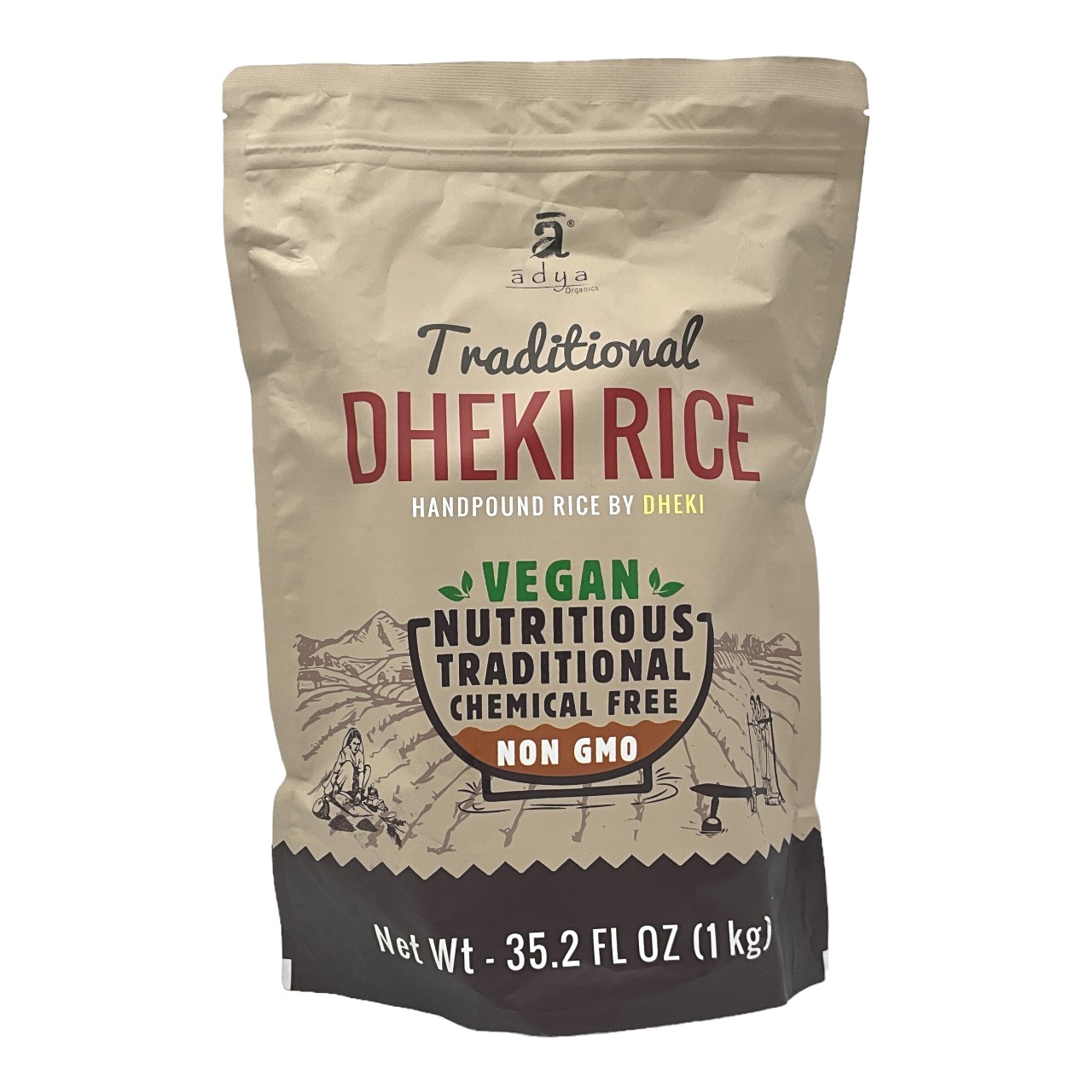 Adya Organics Hand Pounded Dheki Rice