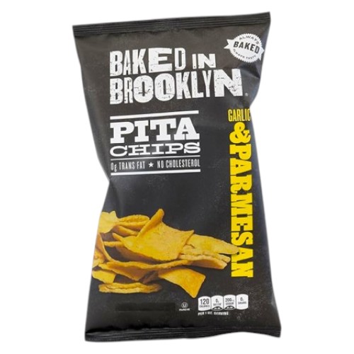 Baked In Brooklyn Pita Chips Garlic & Parmesan