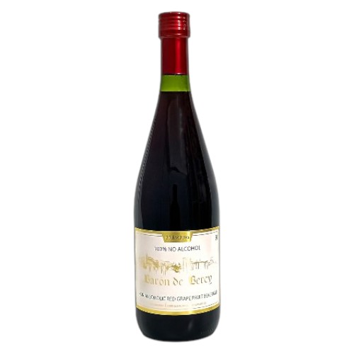 Baron De Bercy Red Wine Non Alcoholic White Label