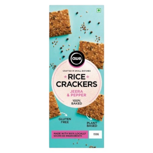 Awe Rice Crackers Cumin & Pepper