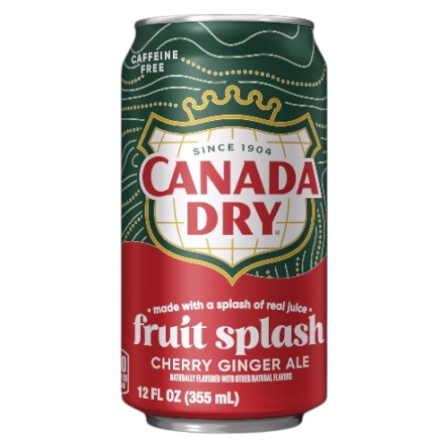 Canada Dry Cherry Ginger Ale Fruit Splash
