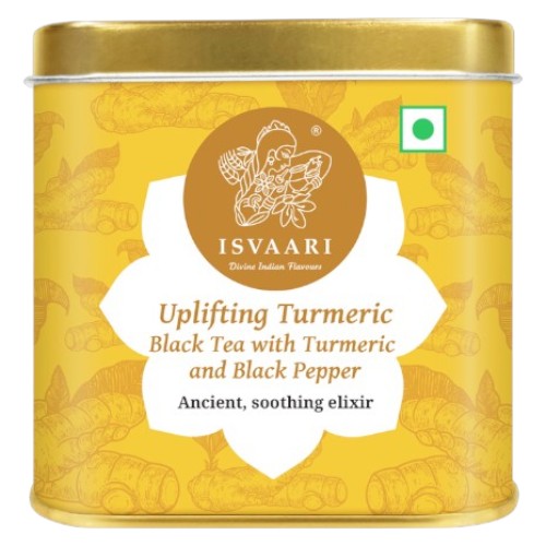 Isvaari Uplifting Turmeric Black Tea With Turmeric And Black Pepper