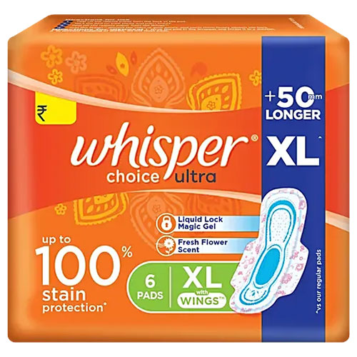 Whisper Choice Ultra Xl Sanitary Pads