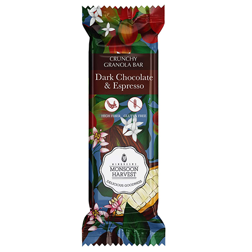 Monsoon Harvest Crunchy Granola Bars Dark Chocolate And Espresso