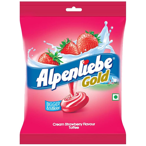 Alpenliebe Gold Bigger & Milkier - Strawberry Chocolate