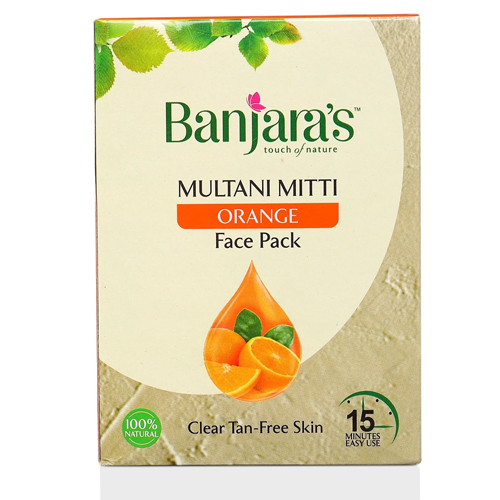 Banjaras Multani Mitti with Orange Face Pack Powder