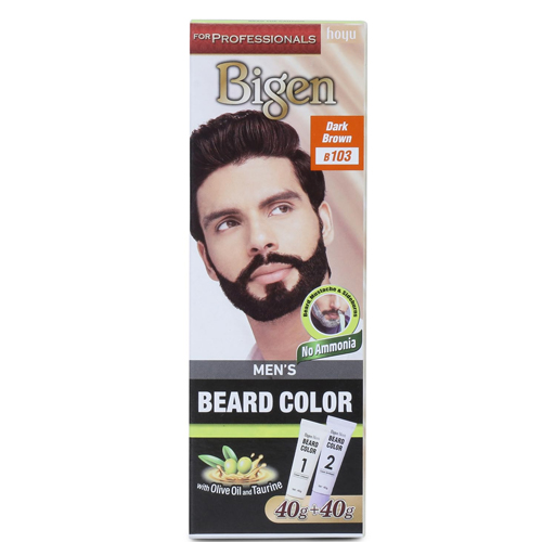 Bigen Mens Beard Color Dark Brown B103