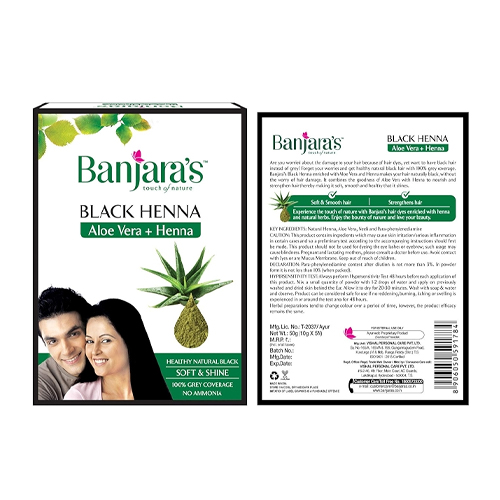 Banjaras Black Henna with Aloevera Hair Colour