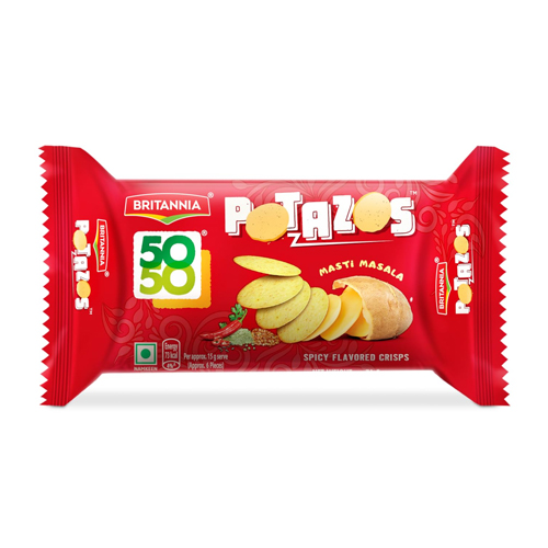 Britannia 50-50 Potazos Masti Masala Biscuit