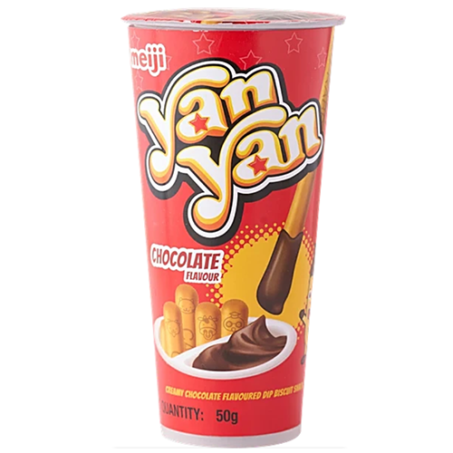 Meiji Yan Yan Dip Stick Snack Fruity Chocolate Cream Bottle
