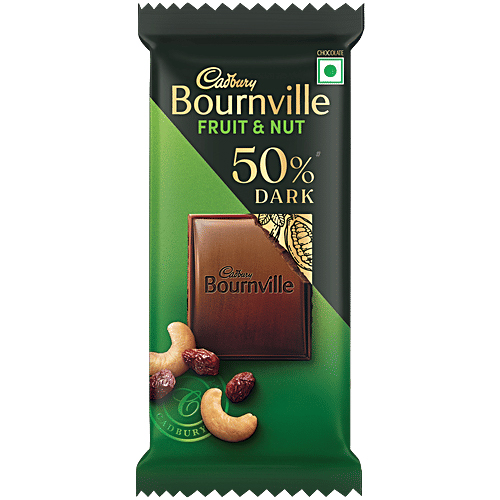 Cadbury Bournville Fruit And Nut 50% Dark Chocolate