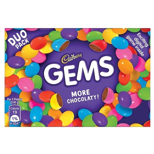 Cadbury Gems Carton