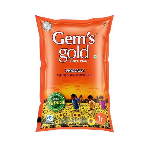 Gems Gold Sunflower Oil Pouch