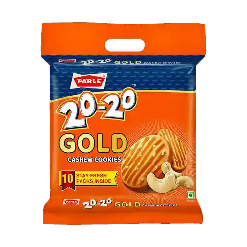 Parle 20-20 Gold Cashewe Cookies