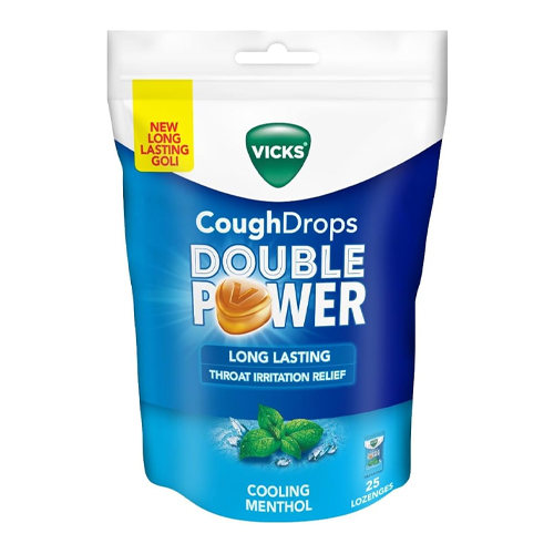 Vicks Cough Drops Double Power Cooling Menthol
