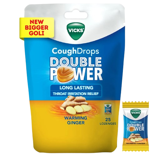 Vicks Cough Drops Ginger 25 Lozenges