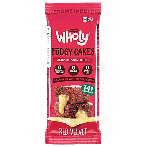 Wholy Red Velvet Fudge Cake